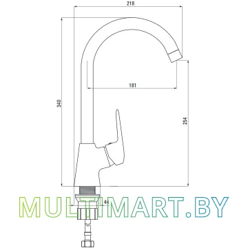 Смеситель Deante Boro BMO 062M картинка 2